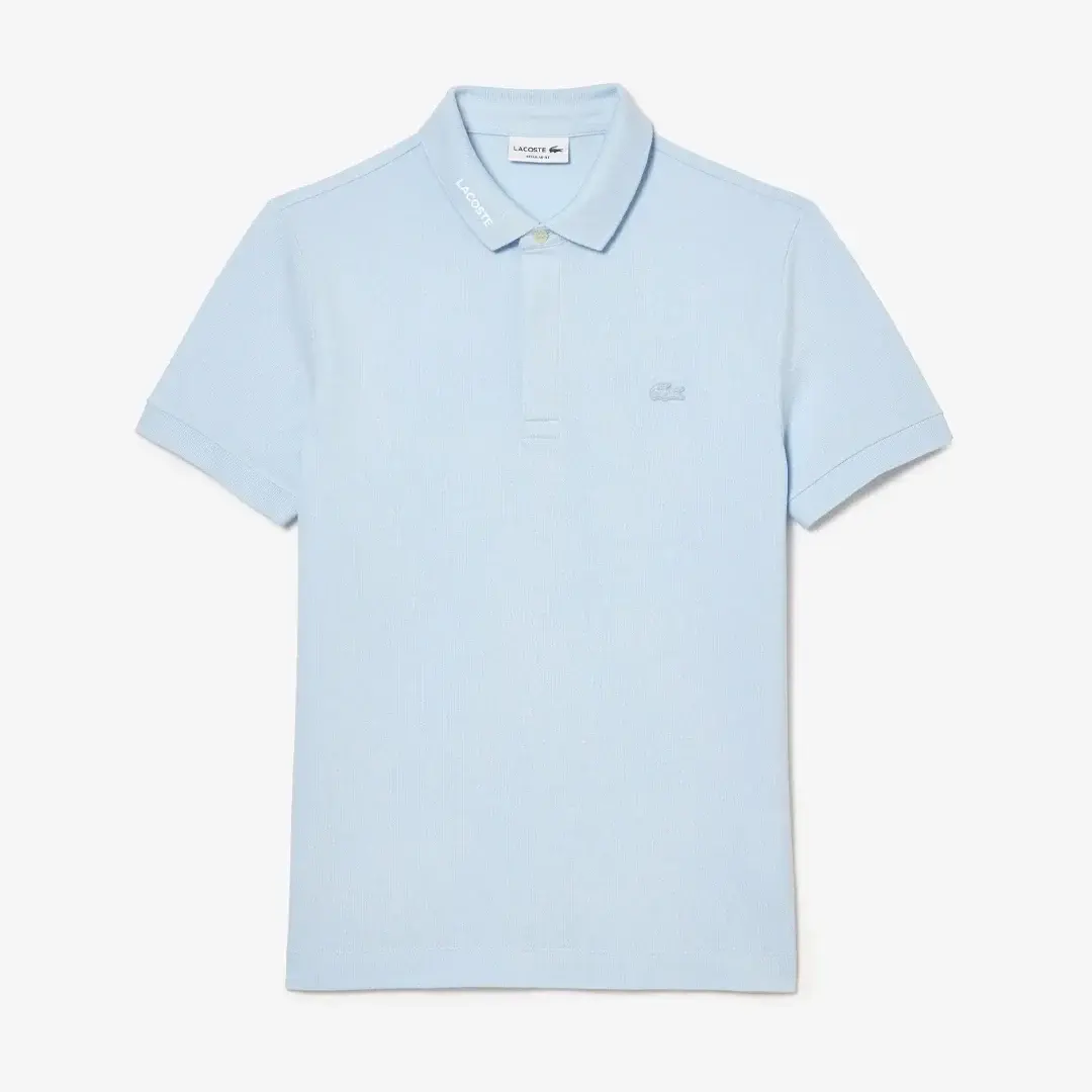 Regular Fit Paris Stretch Piqué Polo T-Shirt Açık Mavi