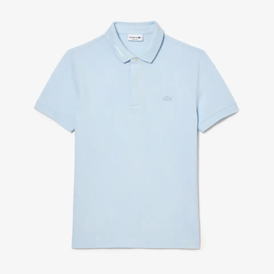 Regular Fit Paris Stretch Piqué Polo T-Shirt Açık Mavi