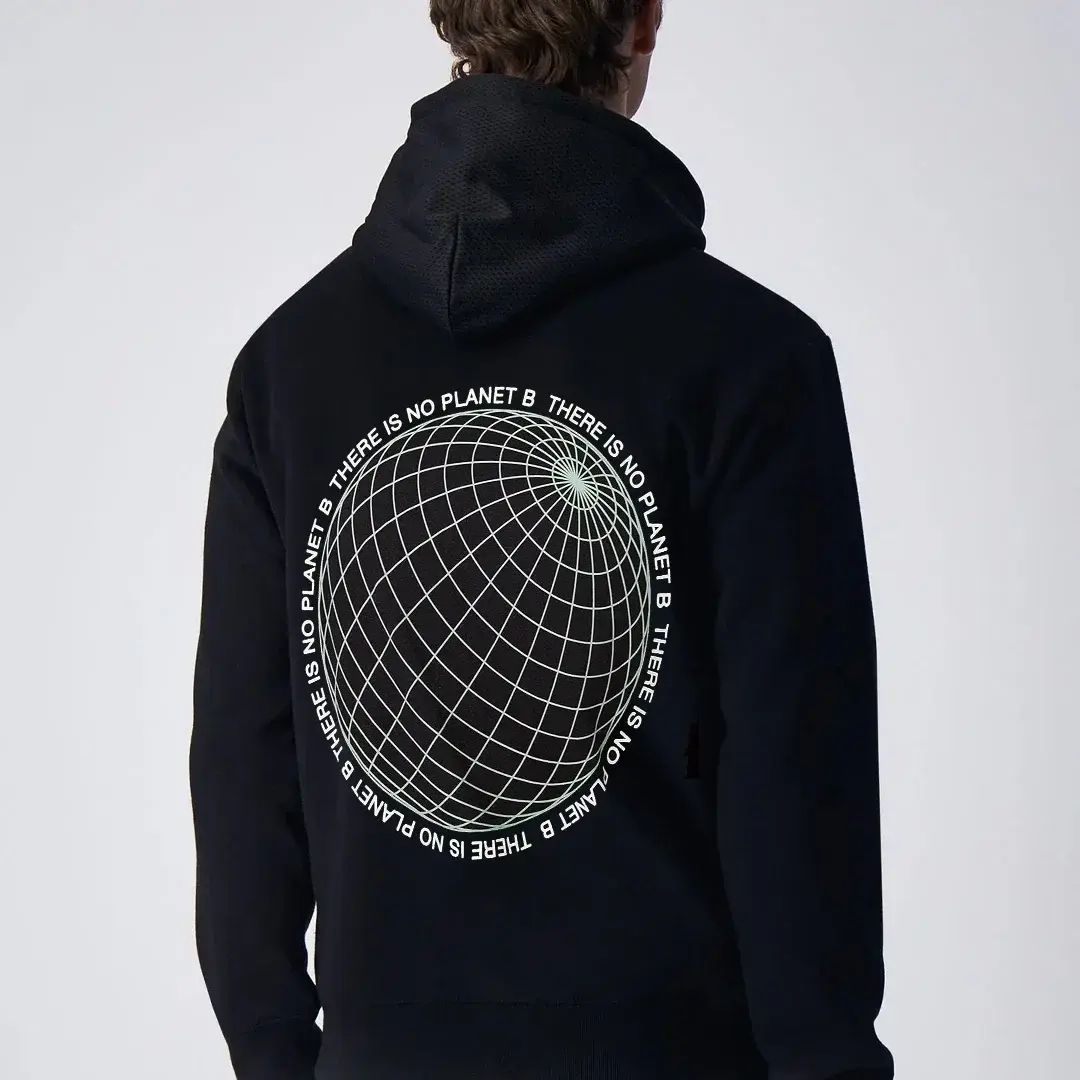 Eco Future Crewneck Hoodie Siyah