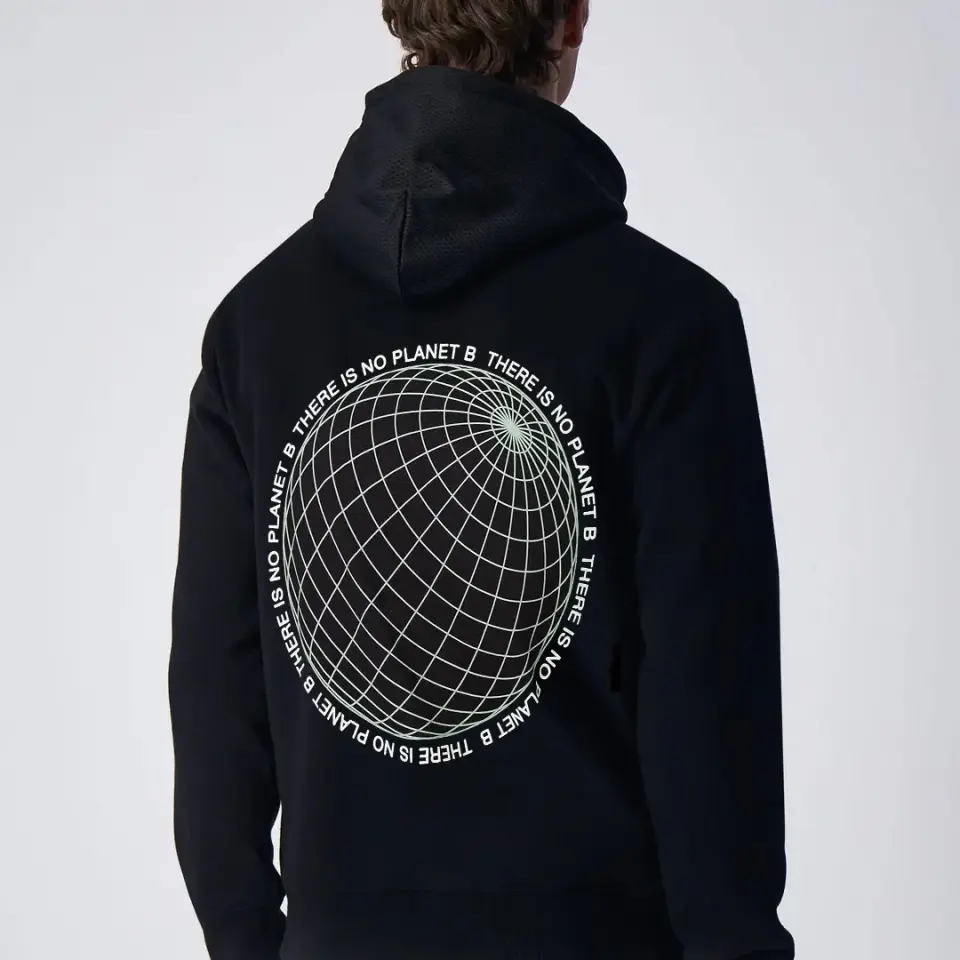 Eco Future Crewneck Hoodie Siyah
