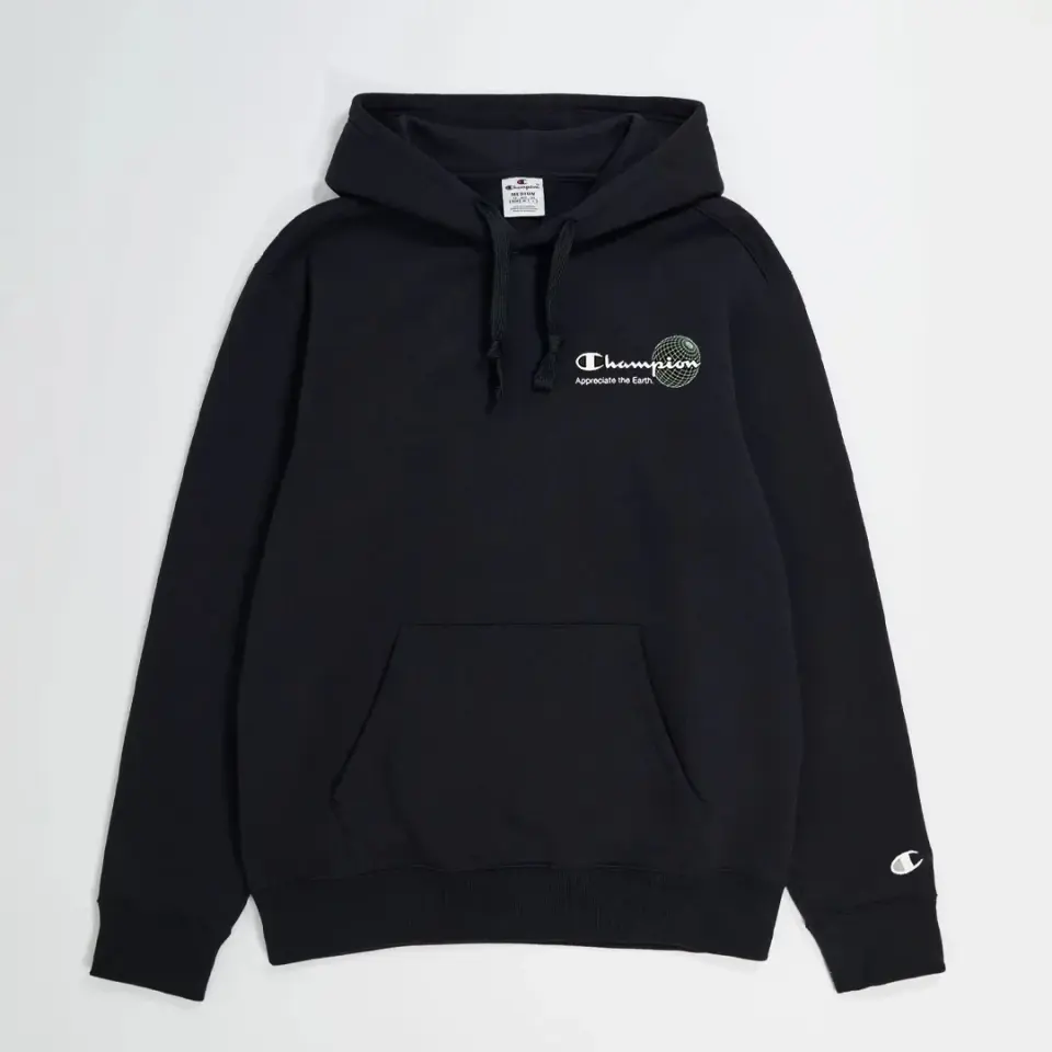 Eco Future Crewneck Hoodie Siyah