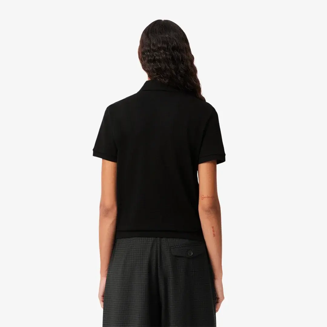 Classic Fit L1212 Kadın Polo Siyah