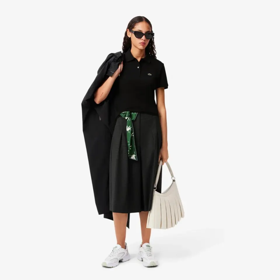 Classic Fit L1212 Kadın Polo Siyah