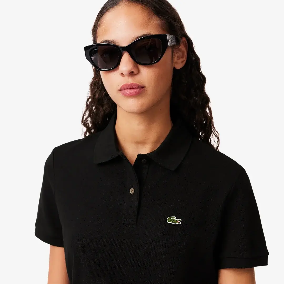 Classic Fit L1212 Kadın Polo Siyah