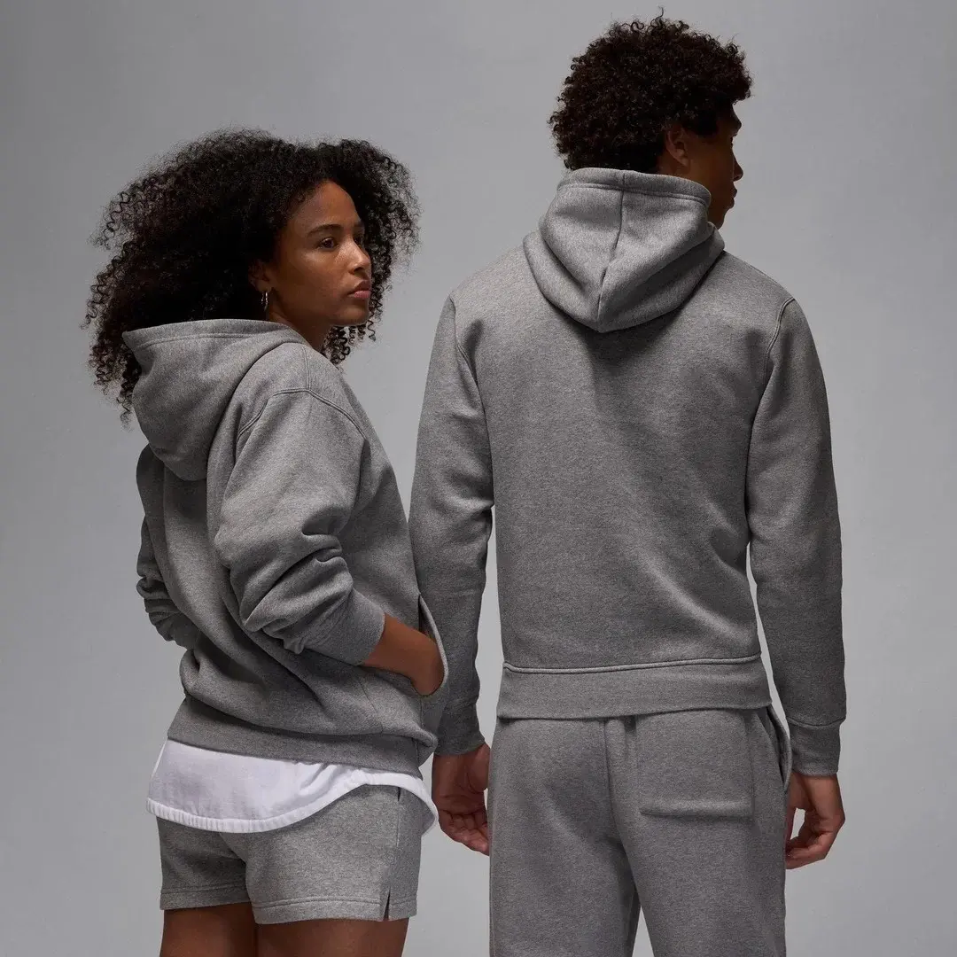 Jordan Brooklyn Fleece Hoodie Gri