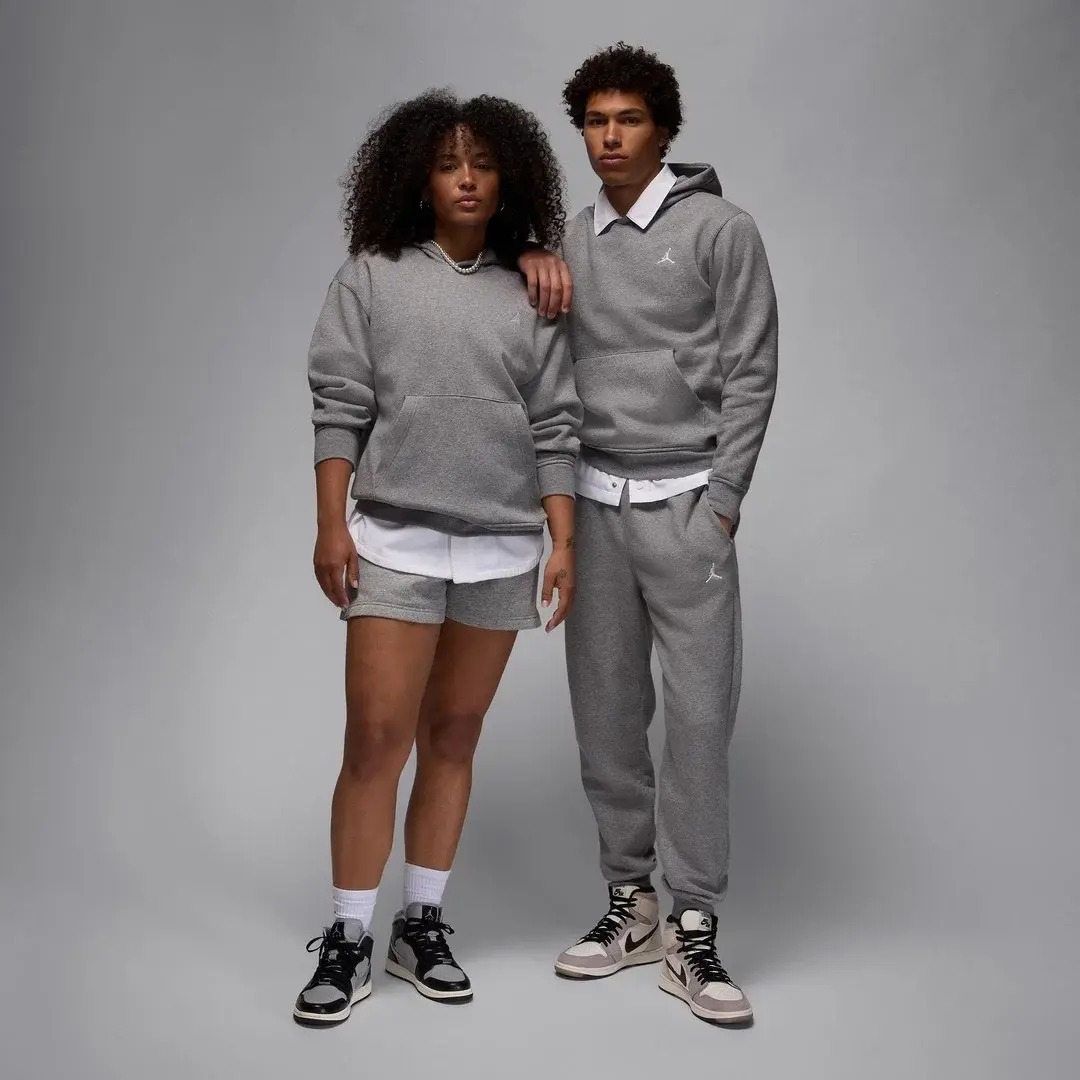 Jordan Brooklyn Fleece Hoodie Gri