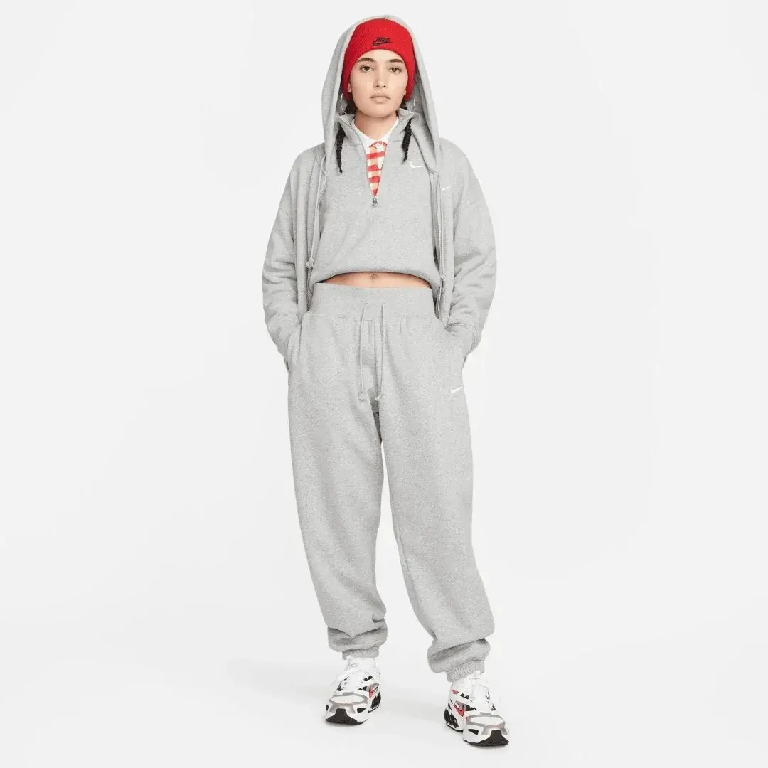 Solo Swoosh Phoenix Fleece Kadın Eşofman Altı Gri