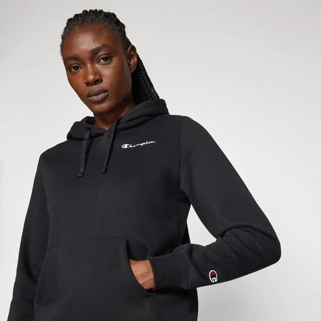 Eco Organic Cotton Kadın Hoodie Siyah