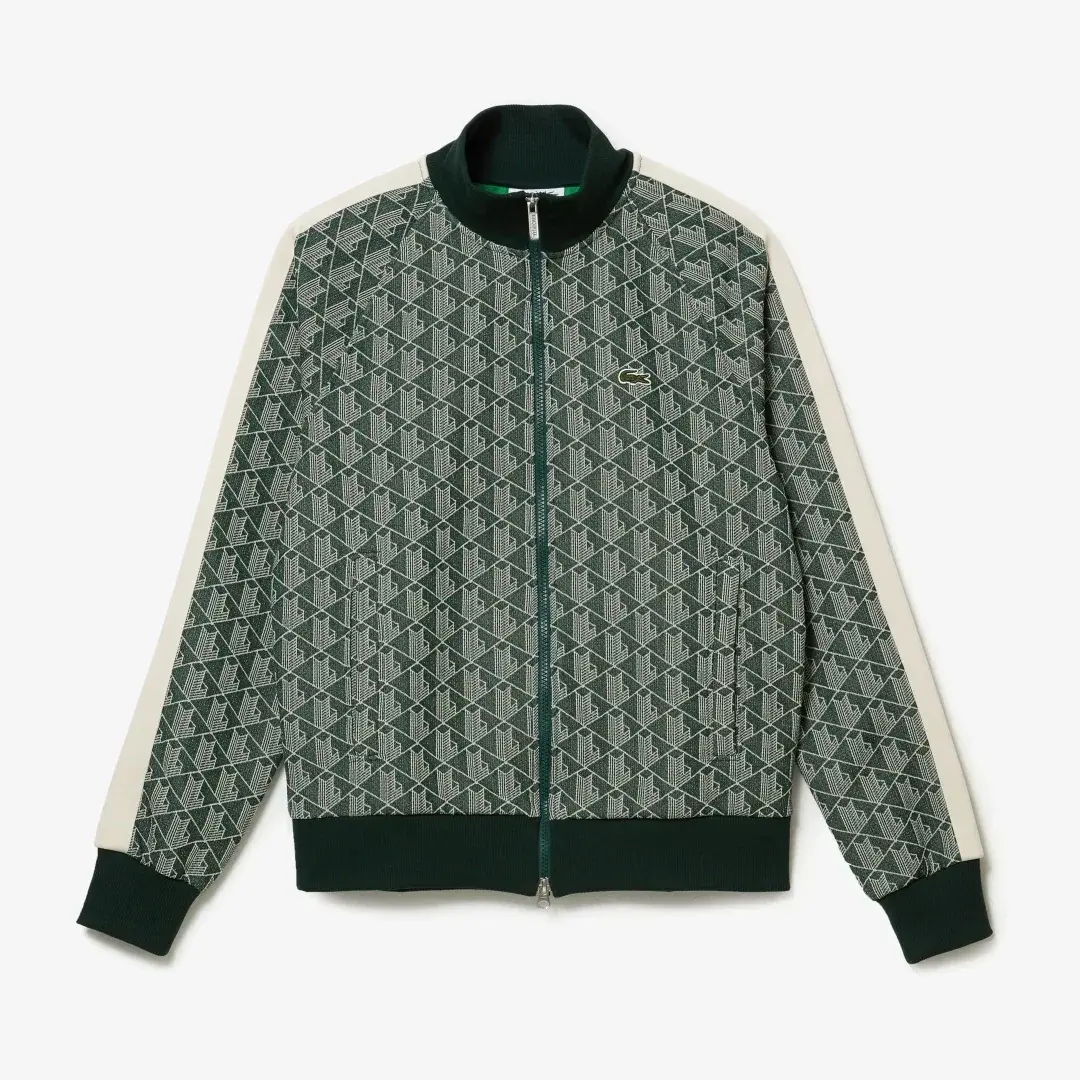 Regular Fit Monogram Sweatshirt Yeşil