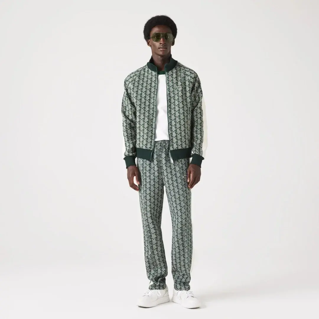 Regular Fit Monogram Sweatshirt Yeşil