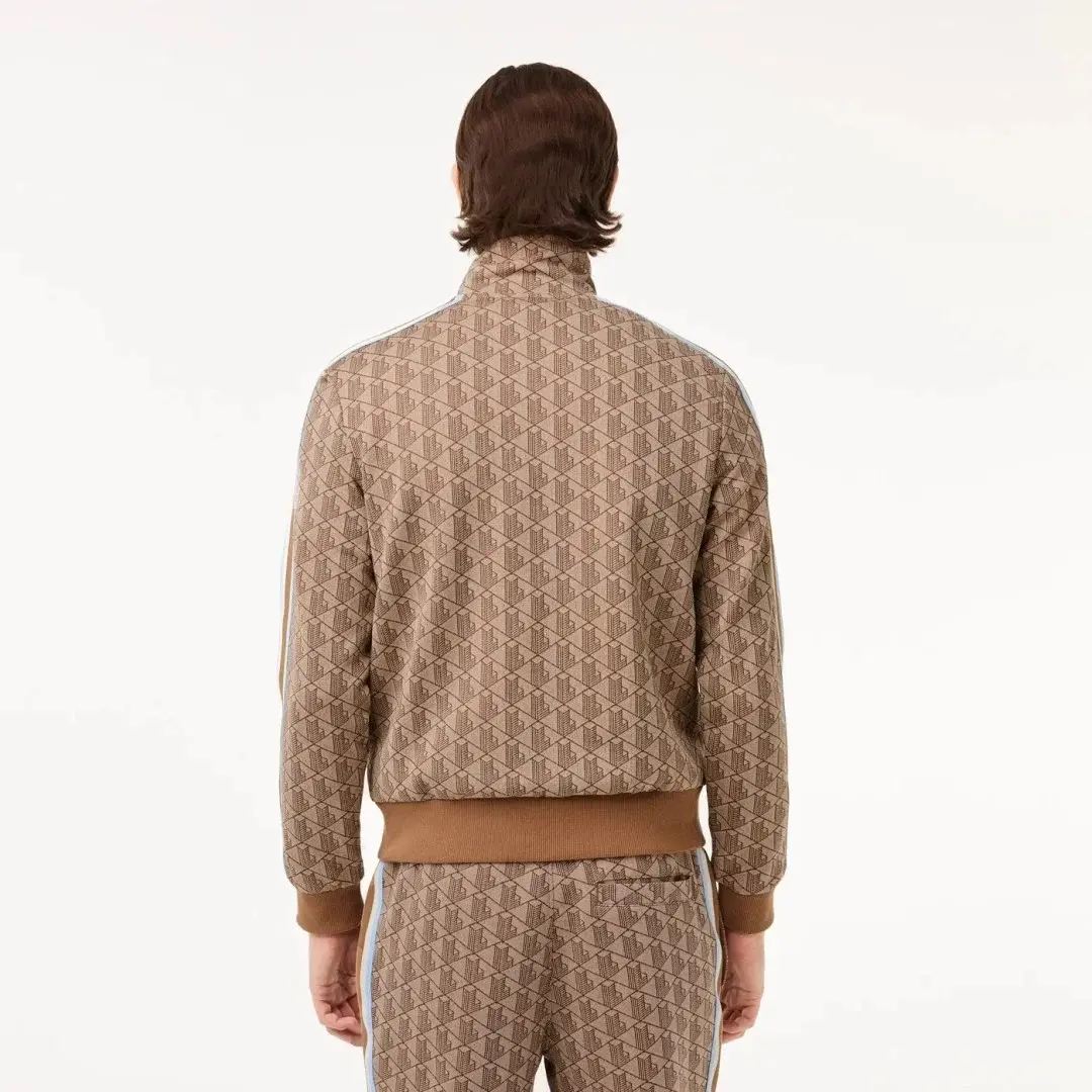 Regular Fit Monogram Sweatshirt Kahverengi