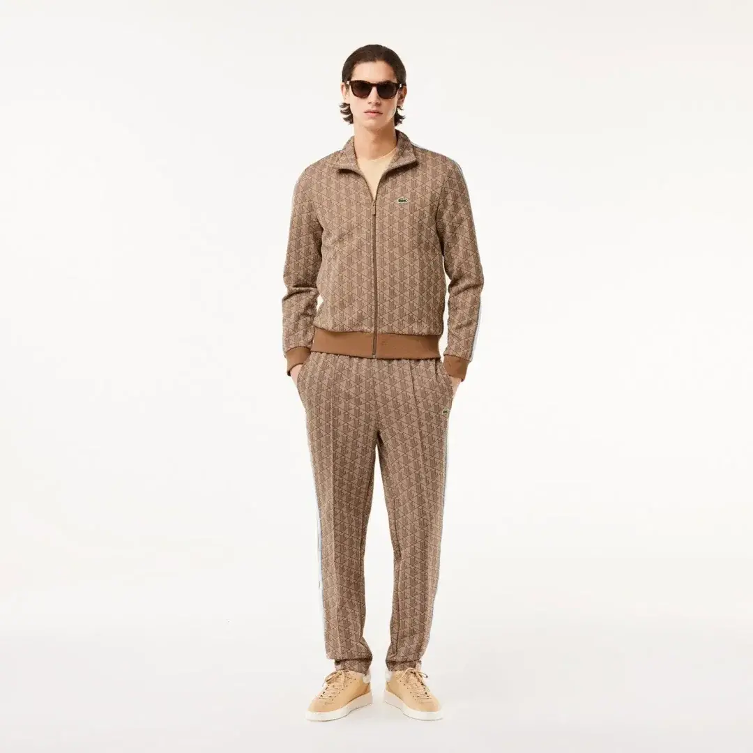 Regular Fit Monogram Sweatshirt Kahverengi