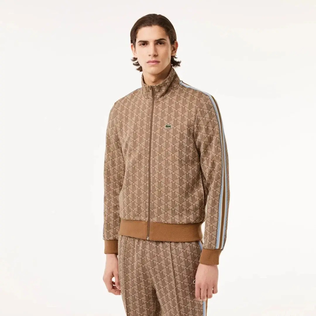 Regular Fit Monogram Sweatshirt Kahverengi