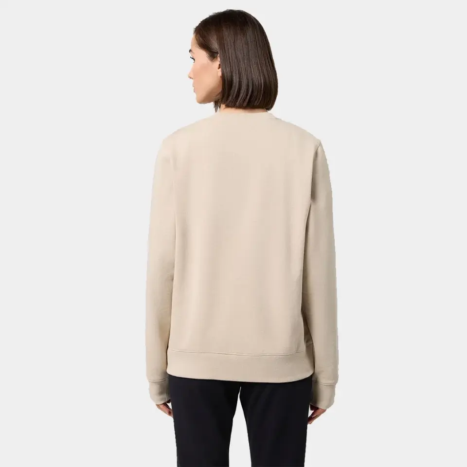 Powerblend Fleece Crew, C Logo Kadın Sweatshirt Kahverengi