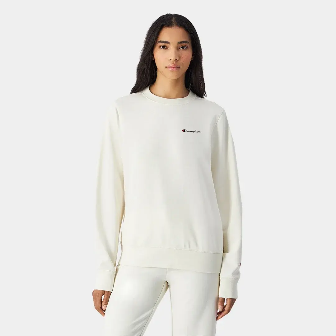 Powerblend Fleece Crew Kadın Sweatshirt Beyaz