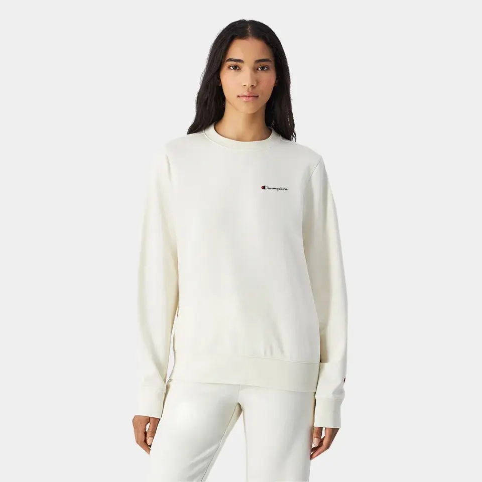 Powerblend Fleece Crew Kadın Sweatshirt Beyaz