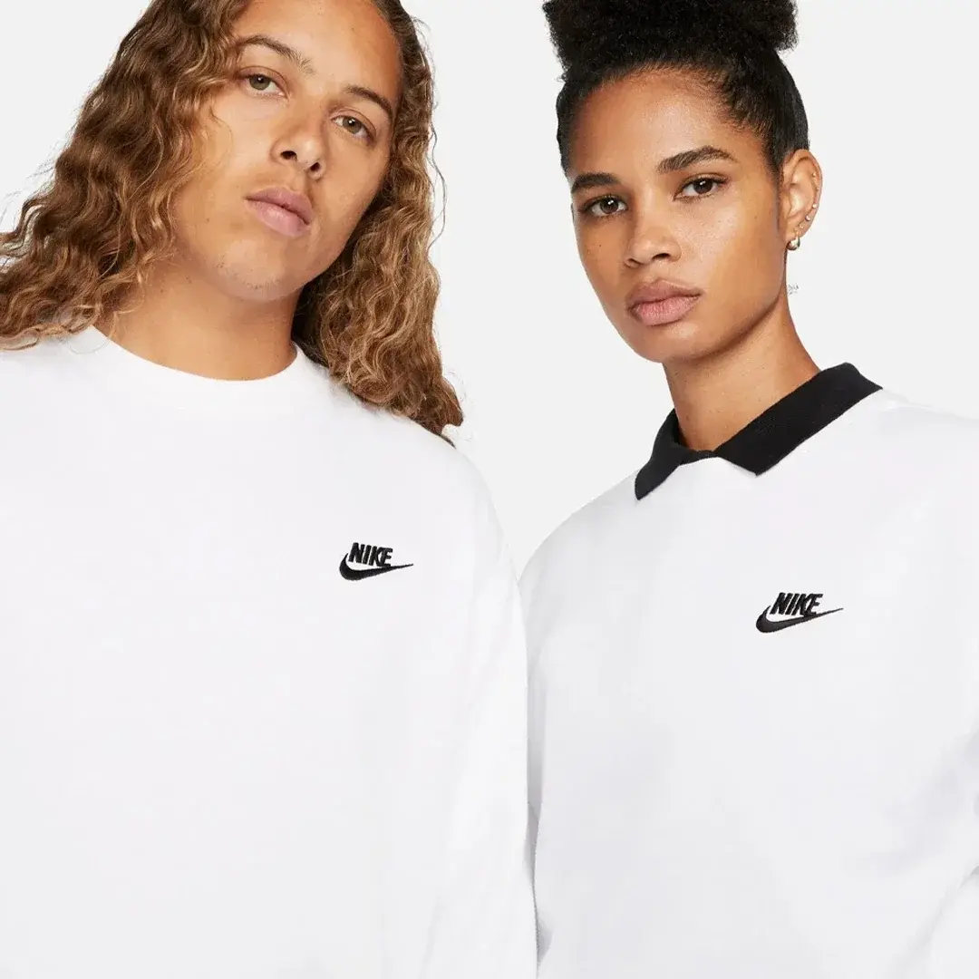 Club French Terry Sweatshirt Beyaz