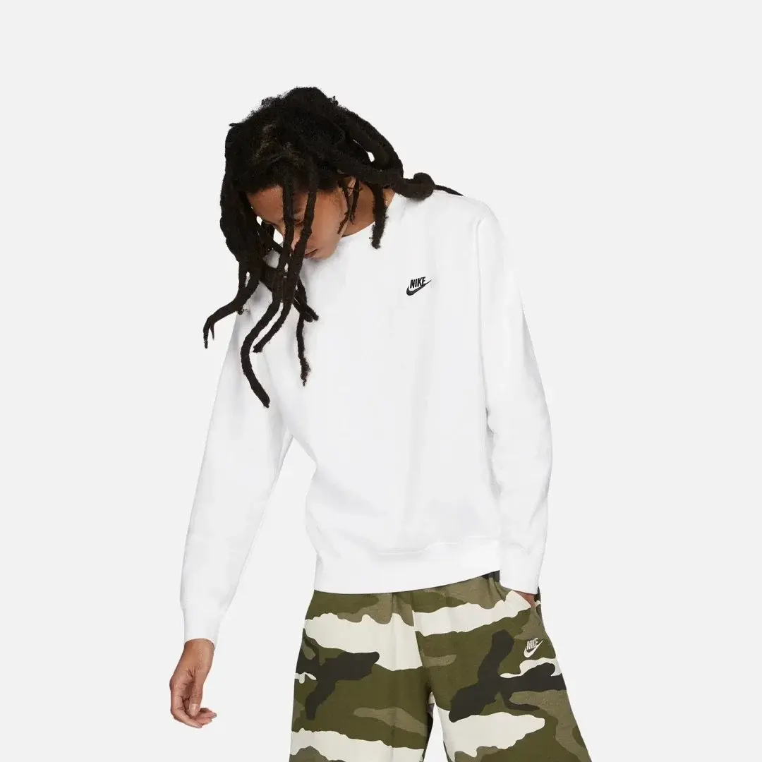 Club French Terry Sweatshirt Beyaz