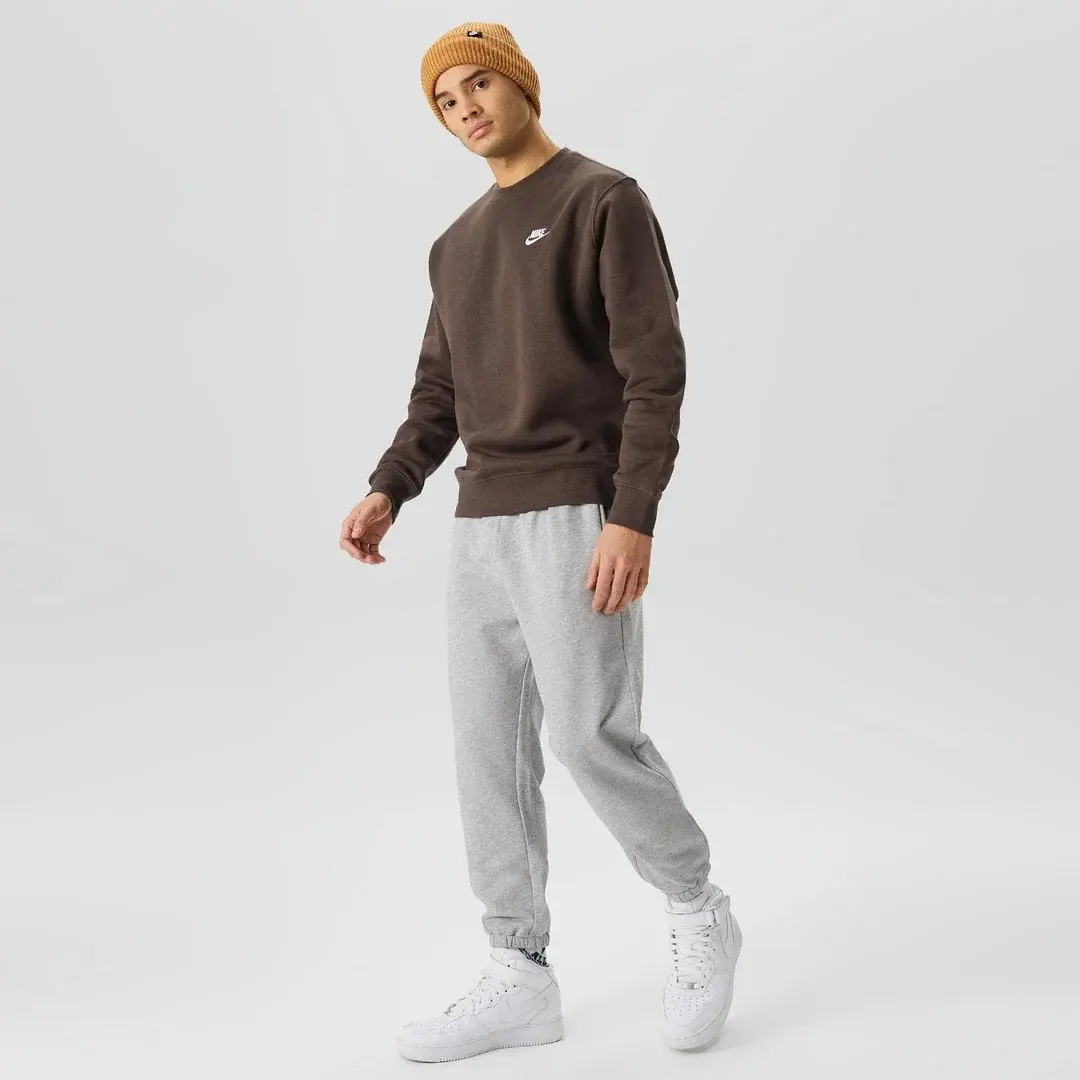 Club French Terry Sweatshirt Kahverengi