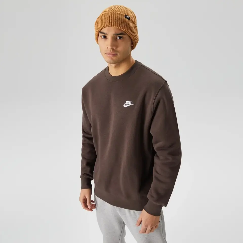 Club French Terry Sweatshirt Kahverengi