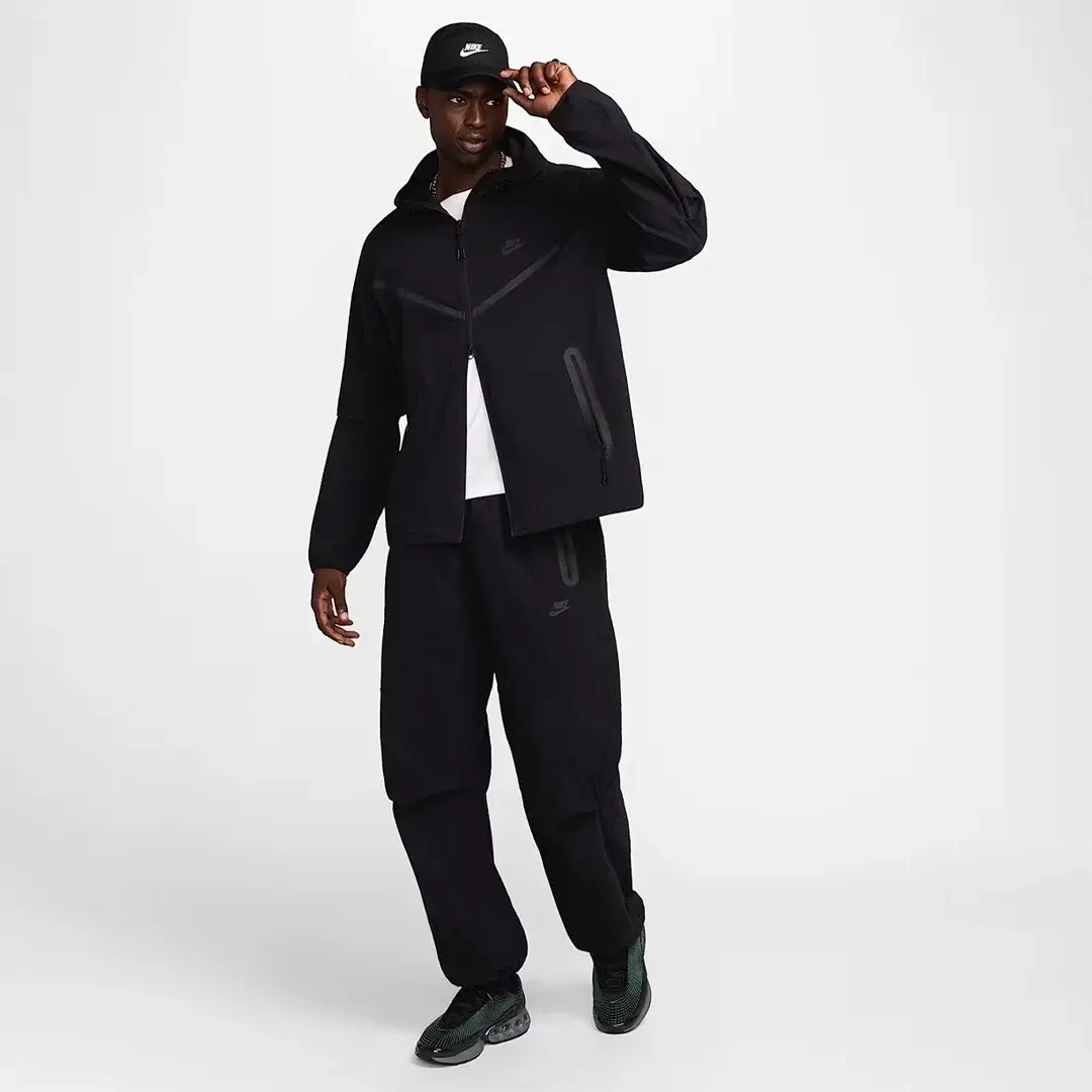 Tech Woven Ceket Siyah