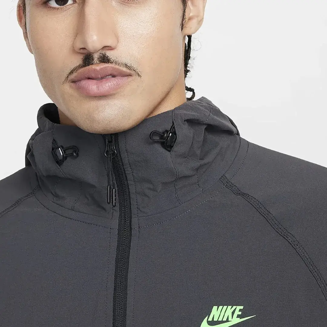 Tech Woven Ceket Black/Anthracite/Green