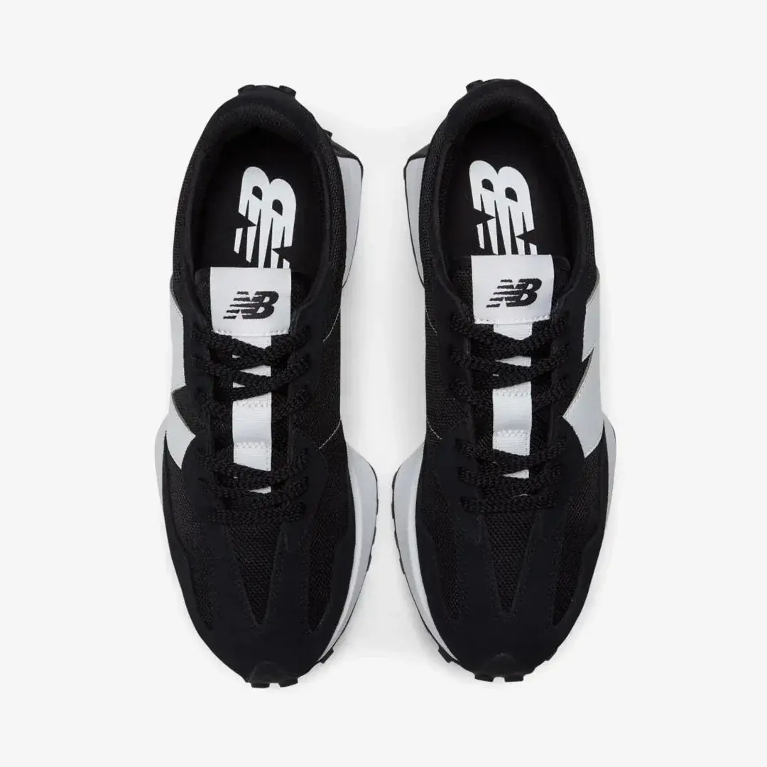 327 Unisex Spor Ayakkabı Beyaz/Siyah