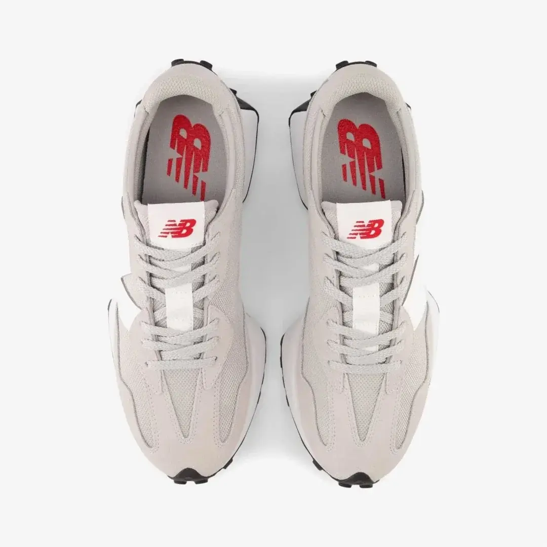 327 Unisex Spor Ayakkabı Gri/Beyaz