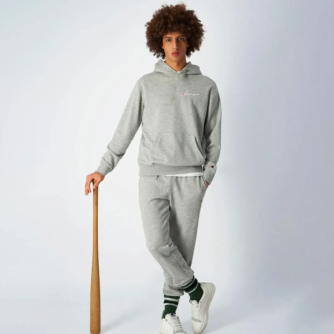 Eco Organic Cotton Hoodie Gri