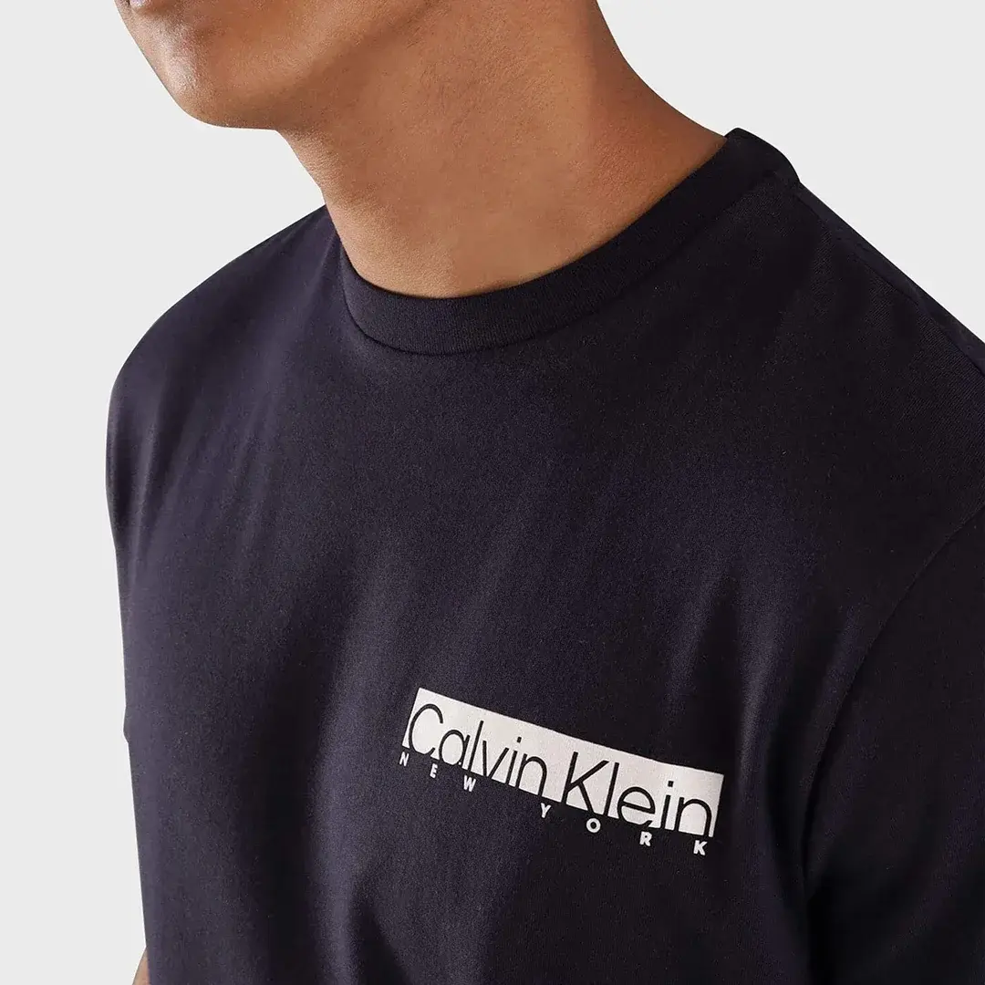 Ny Chest Box Logo T-shirt Siyah