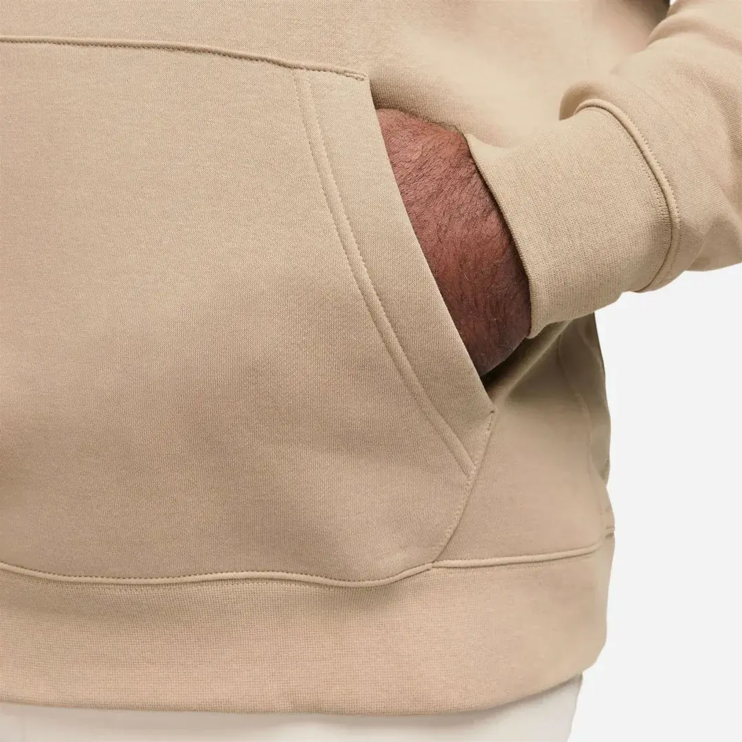 Club Fleece Kapüşonlu Sweatshirt Kahverengi