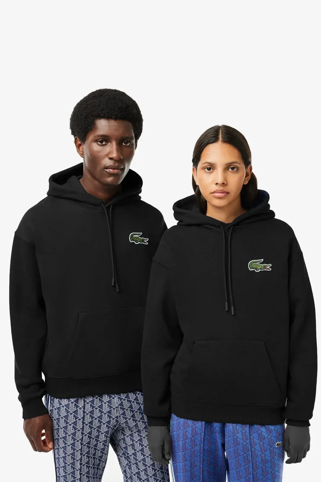 Unisex Loose Fit Kapüşonlu Organik Pamuk Siyah