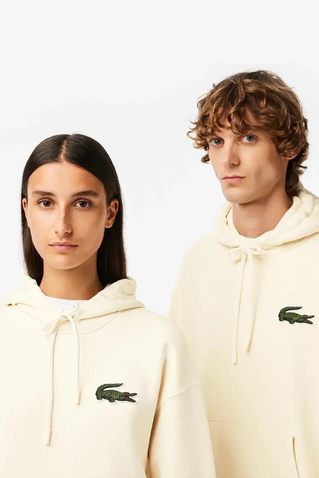 Unisex Loose Fit Kapüşonlu Organik Pamuk Bej