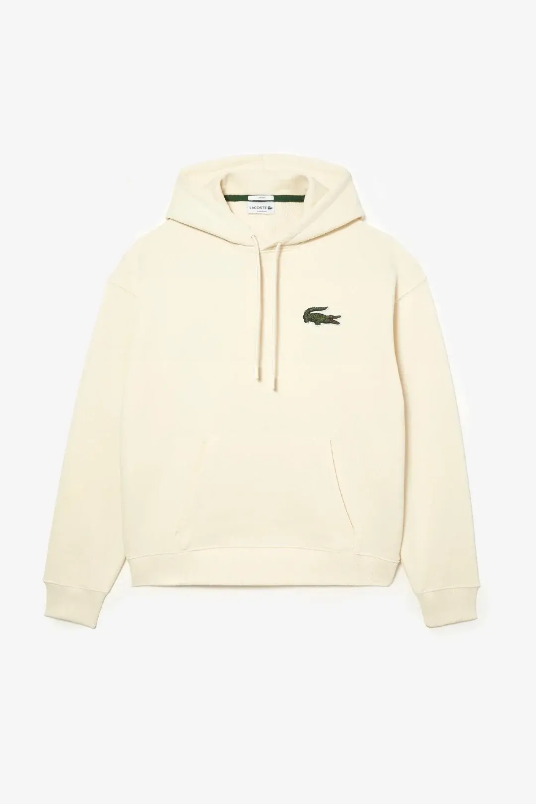 Unisex Loose Fit Kapüşonlu Organik Pamuk Bej