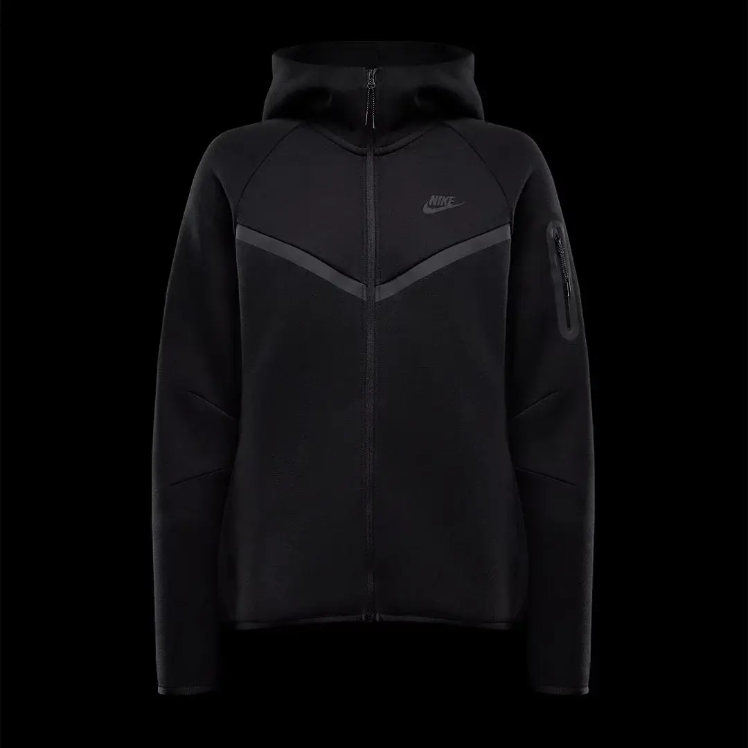 Sportswear Tech Fleece Windrunner Kadın Hoodie Siyah