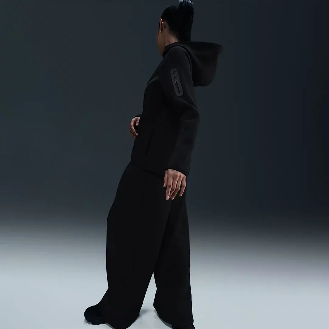 Sportswear Tech Fleece Windrunner Kadın Hoodie Siyah