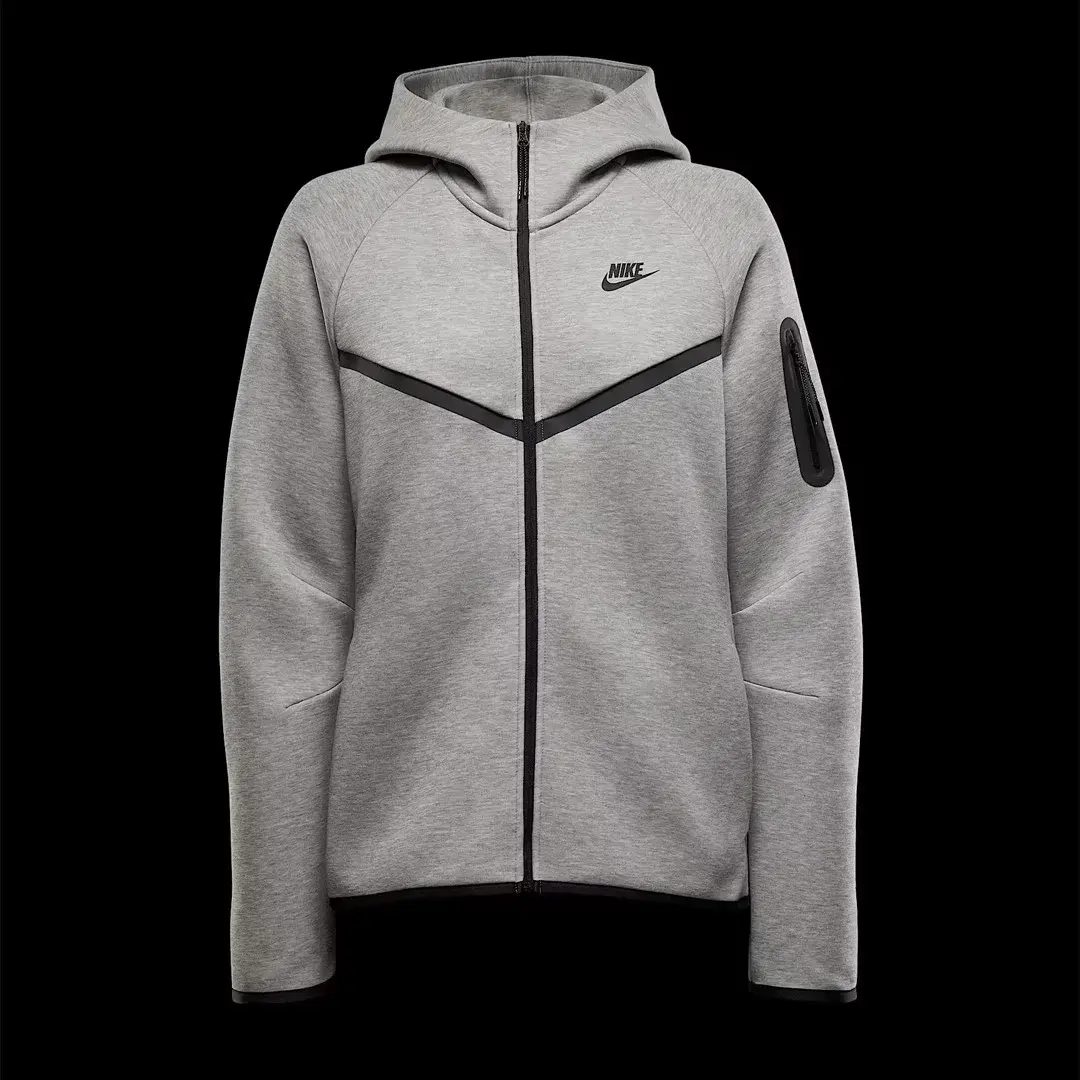 Sportswear Tech Fleece Windrunner Kadın Hoodie Gri