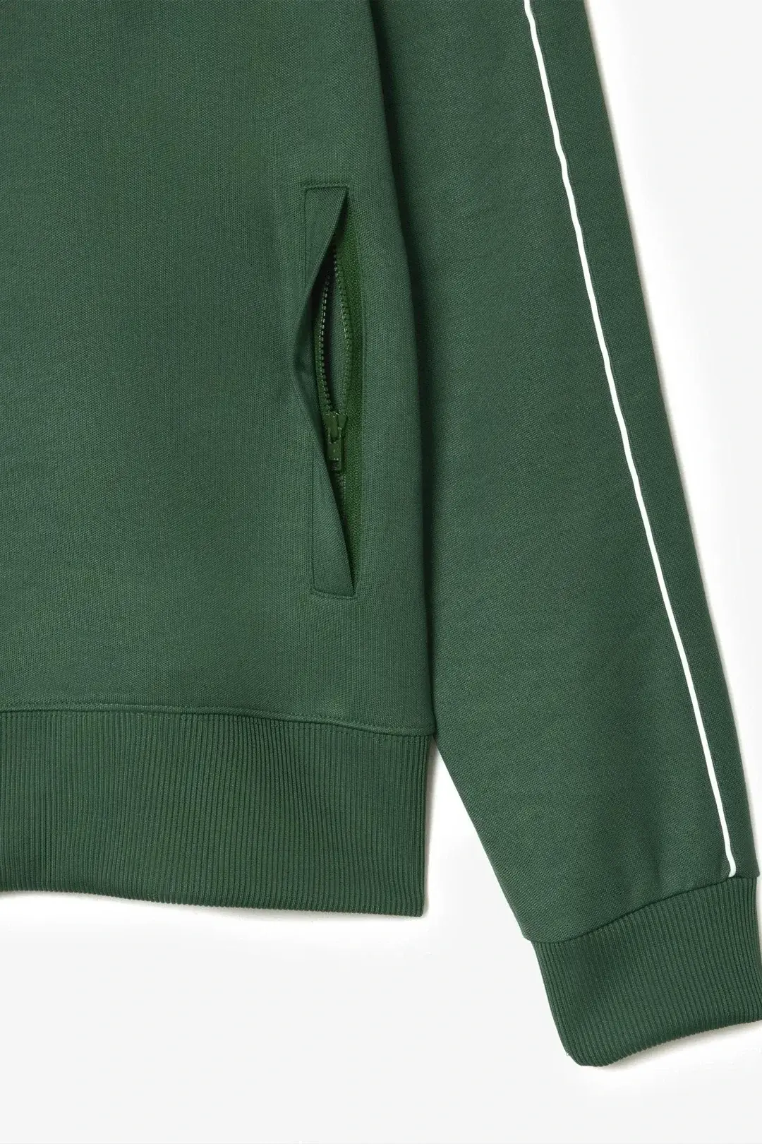 Regular Fit Fermuarlı Sweatshirt Yeşil