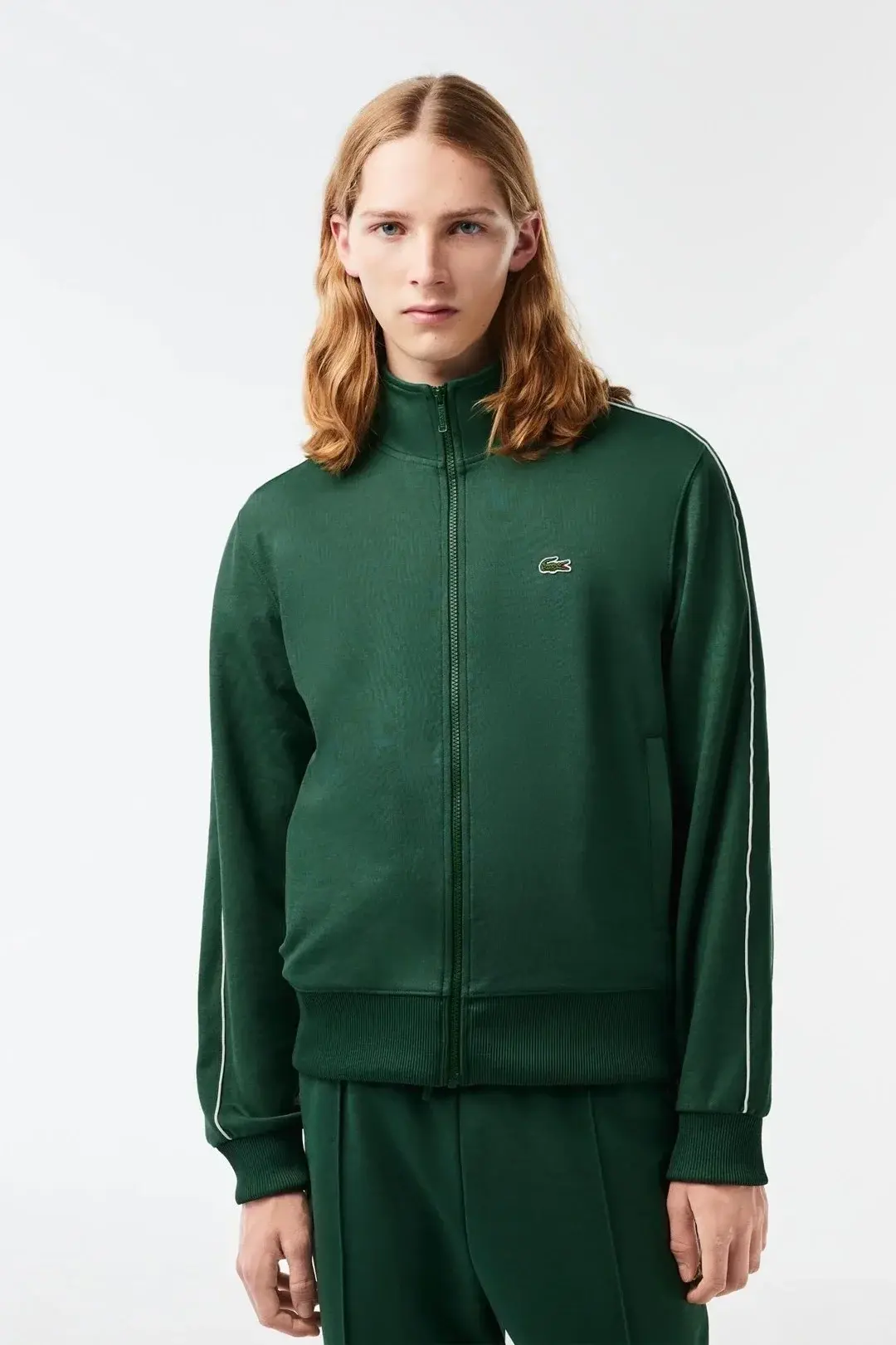 Regular Fit Fermuarlı Sweatshirt Yeşil