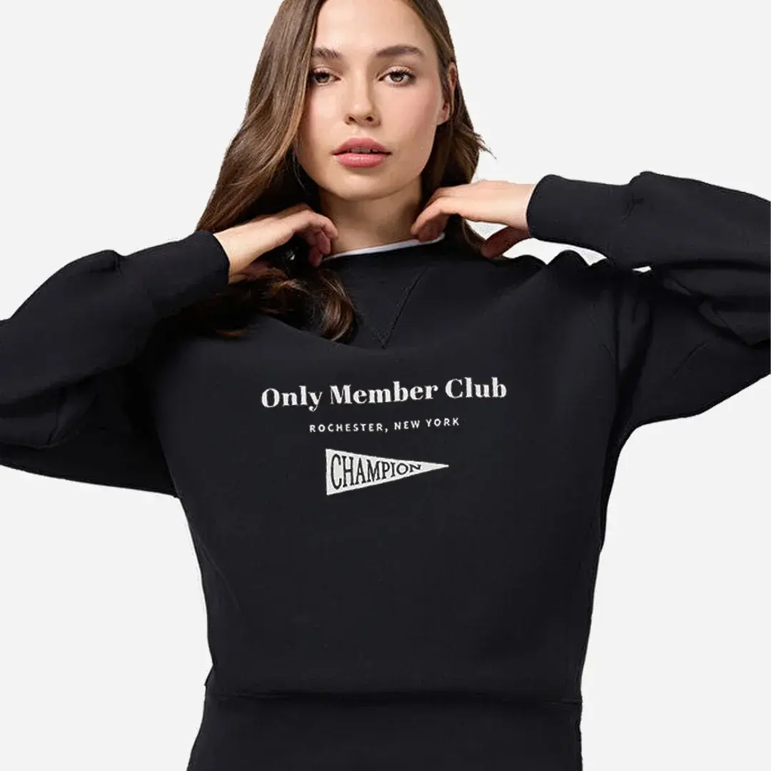 Only Members Club Kadın Sweatshirt Siyah