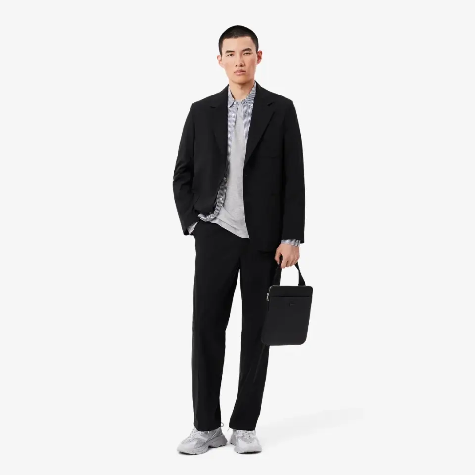 Classic Fit Bisiklet Yaka T-Shirt Gri