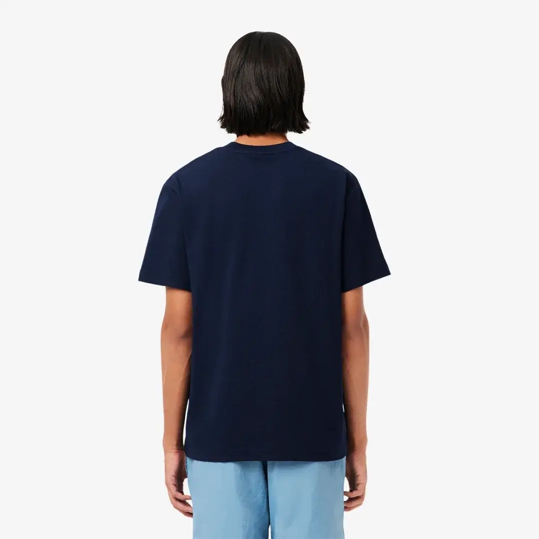 Classic Fit Bisiklet Yaka T-Shirt Lacivert