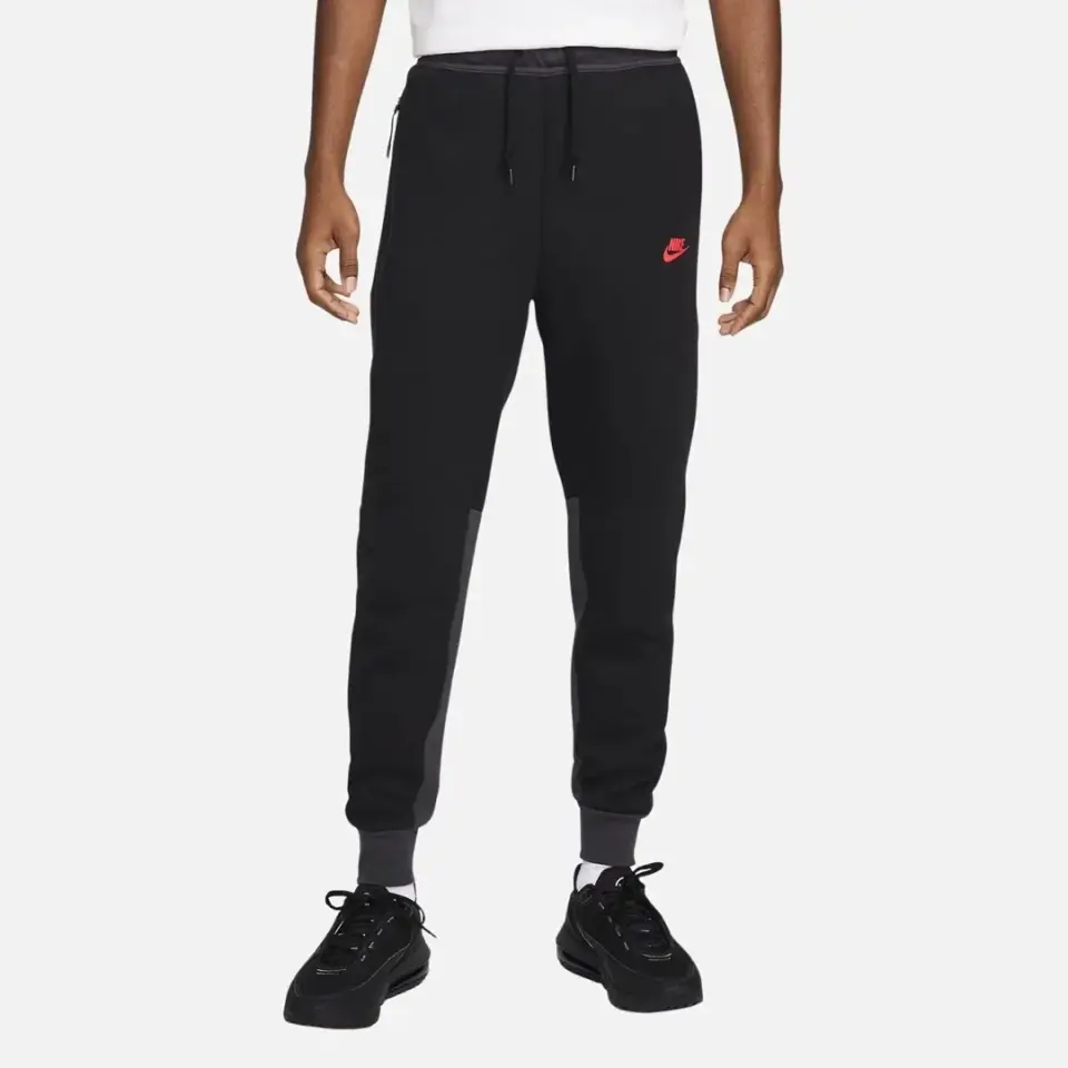 Tech Fleece Joggers Siyah/Dark Smoke Grey/Light Crimson