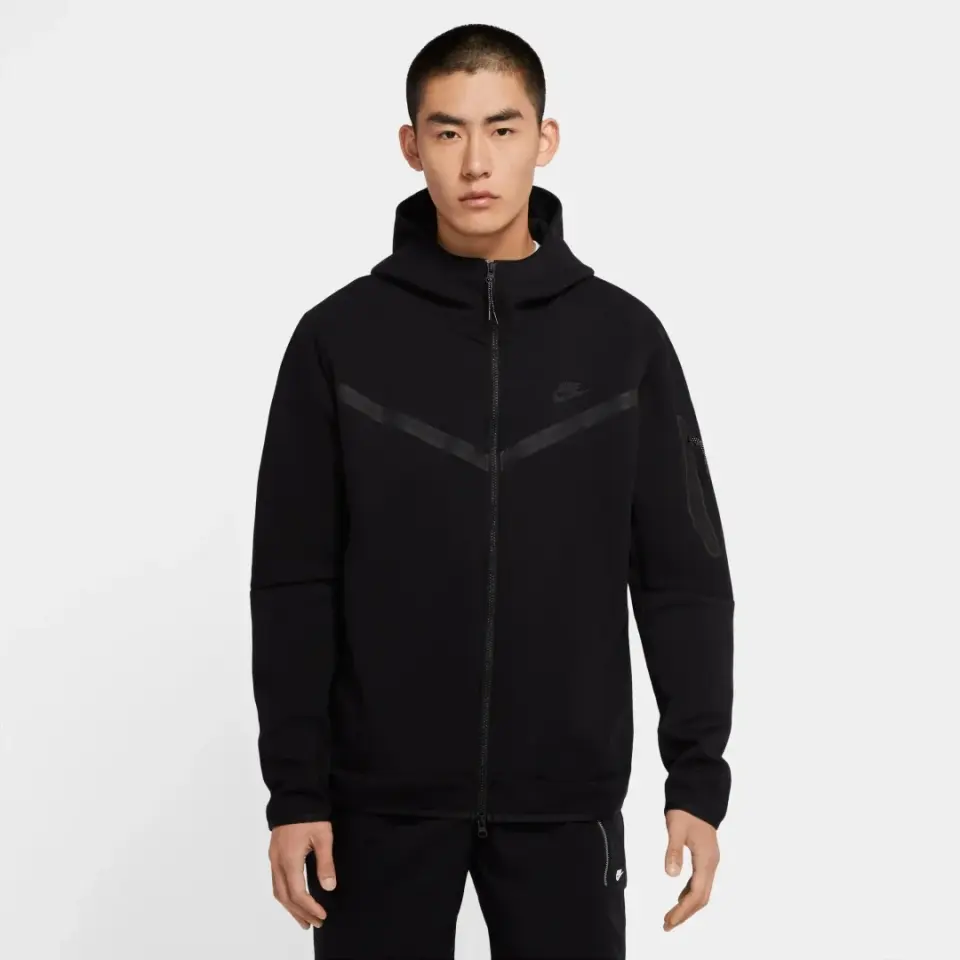 Tech Fleece Full Zip Hoodie Siyah