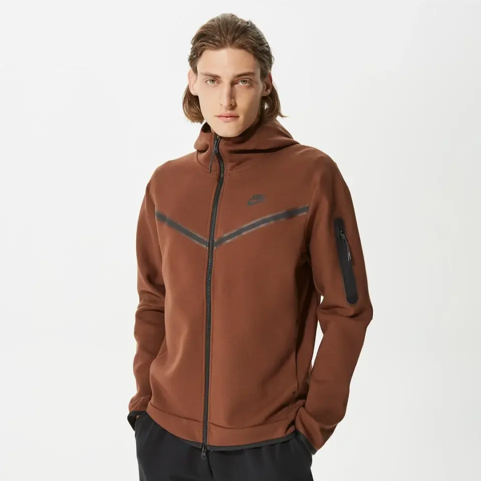 Tech Fleece Full Zip Hoodie Cocao Wow/Siyah
