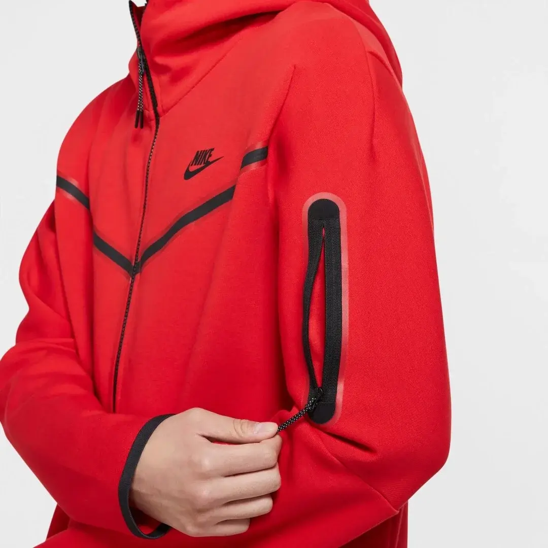 Tech Fleece Full Zip Hoodie University Red