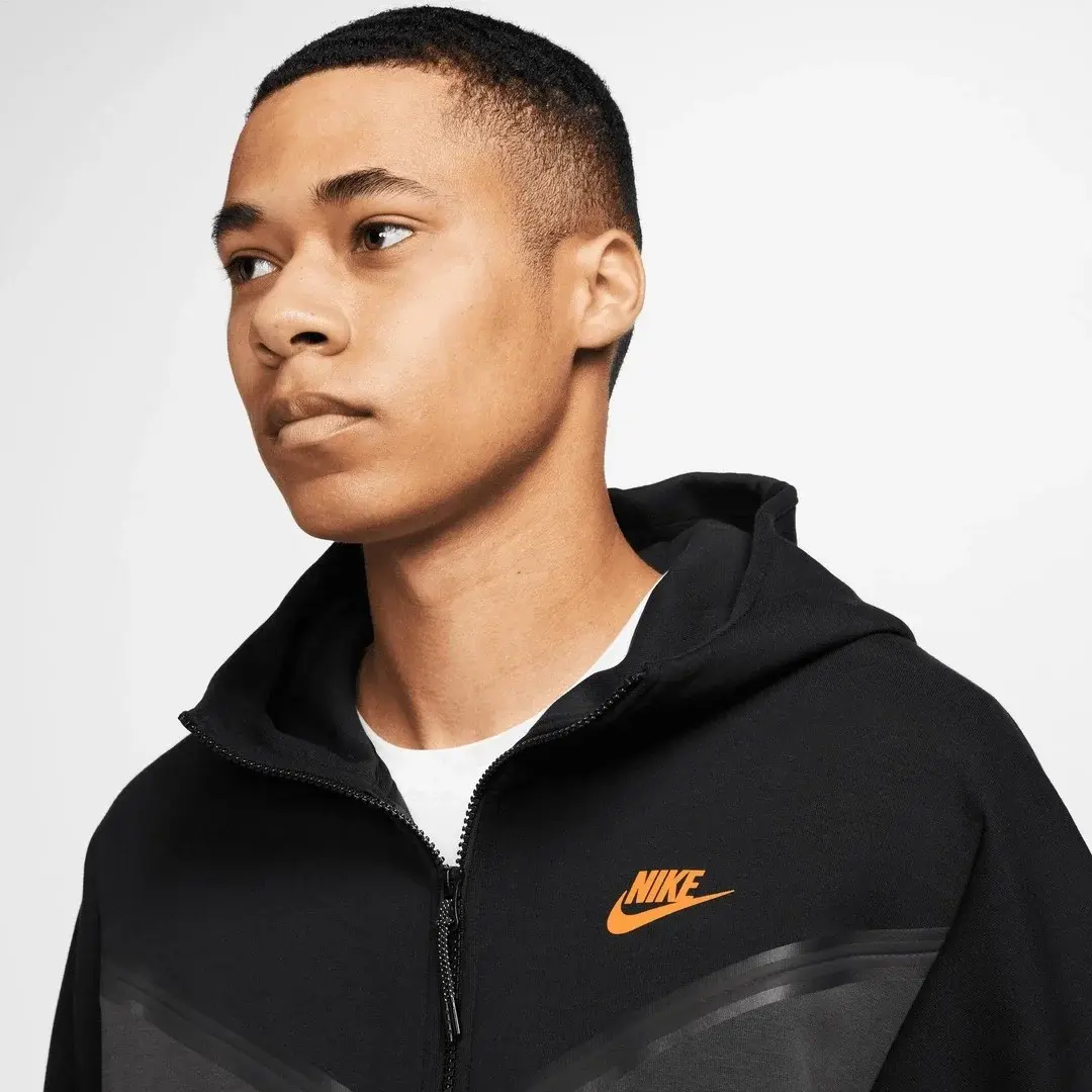 Tech Fleece Full Zip Hoodie Dark Smoke Grey/Black/Metallic Gold