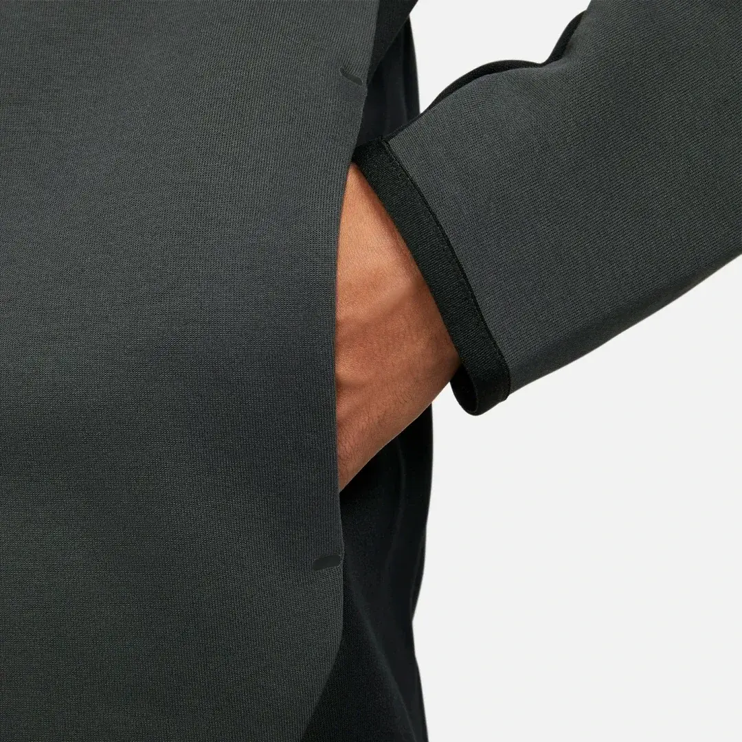 Tech Fleece Full Zip Hoodie Siyah/Anthracite/Volt