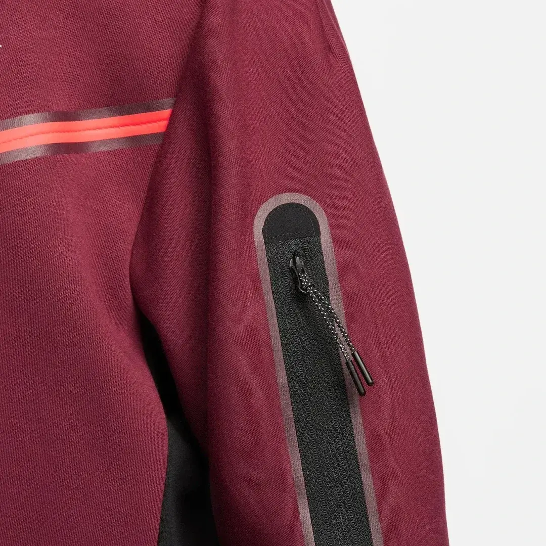 Tech Fleece Full Zip Hoodie Black/Dark Beetroot/Phantom