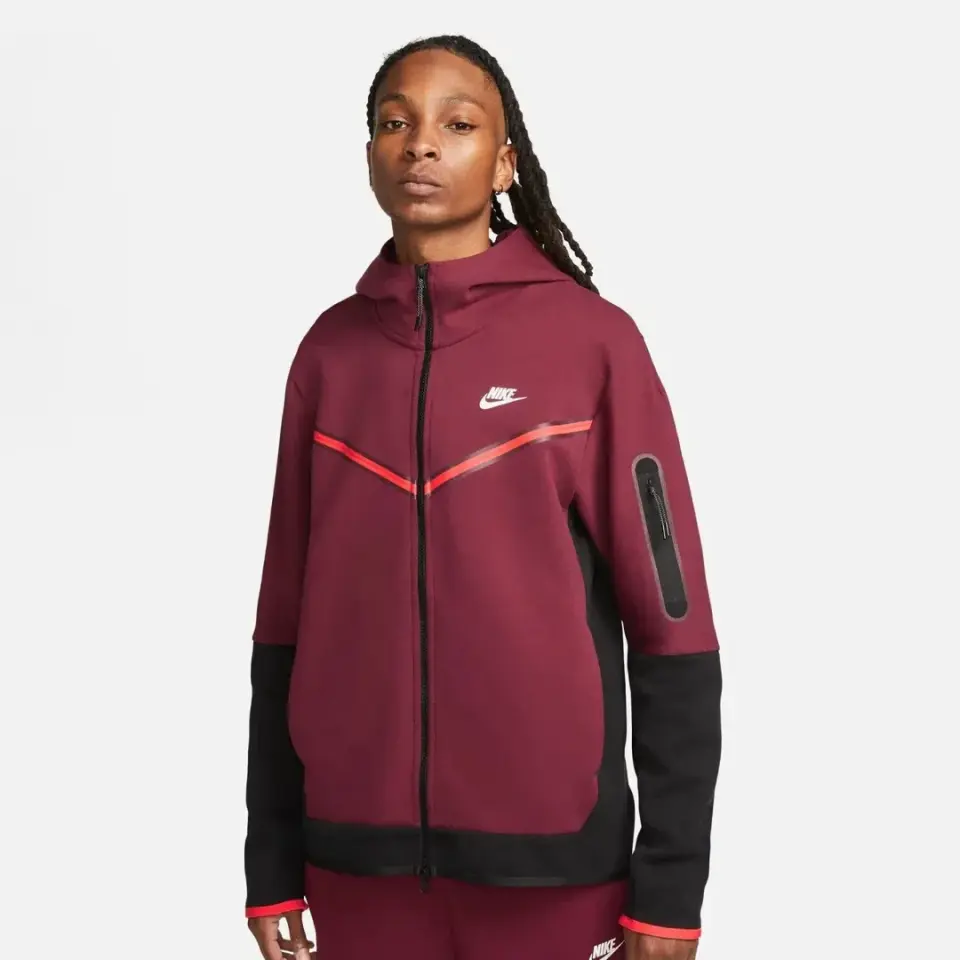 Tech Fleece Full Zip Hoodie Black/Dark Beetroot/Phantom